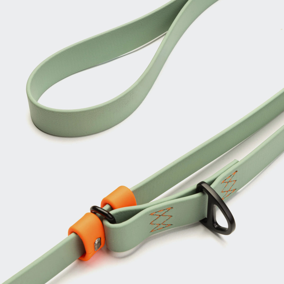 Cloud7 Freihandleine BioThane Ipanema Mint-Neon Orange Hundeleine verstellbar
