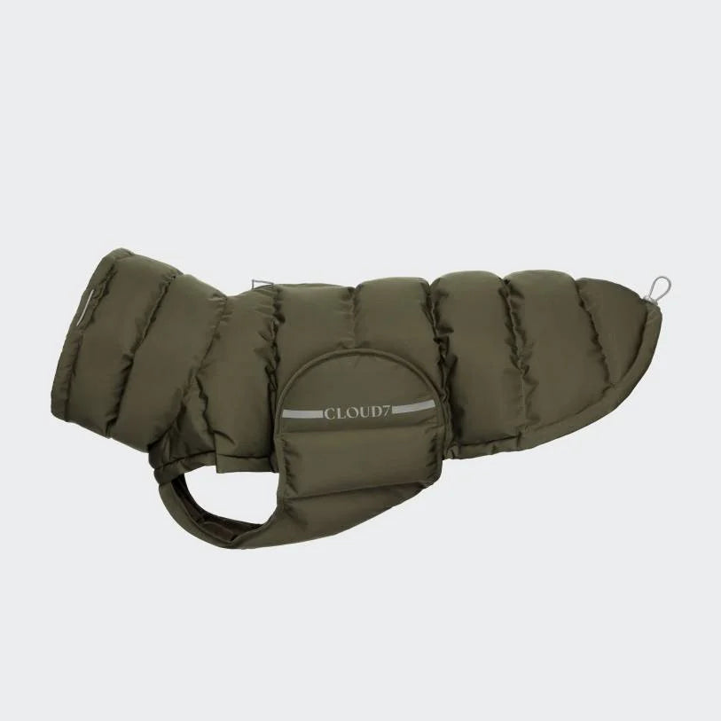 Cloud7 Hundemantel Winter Alaska Oliv warmer Hundemantel