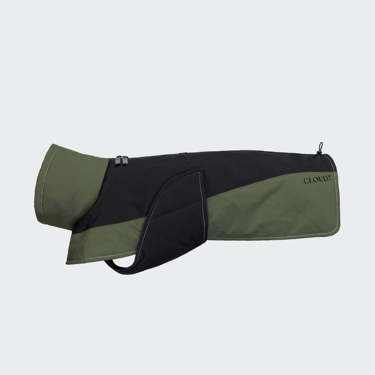 Cloud7 Hundemantel Winter Everest Black Olive waermender Hundemantel