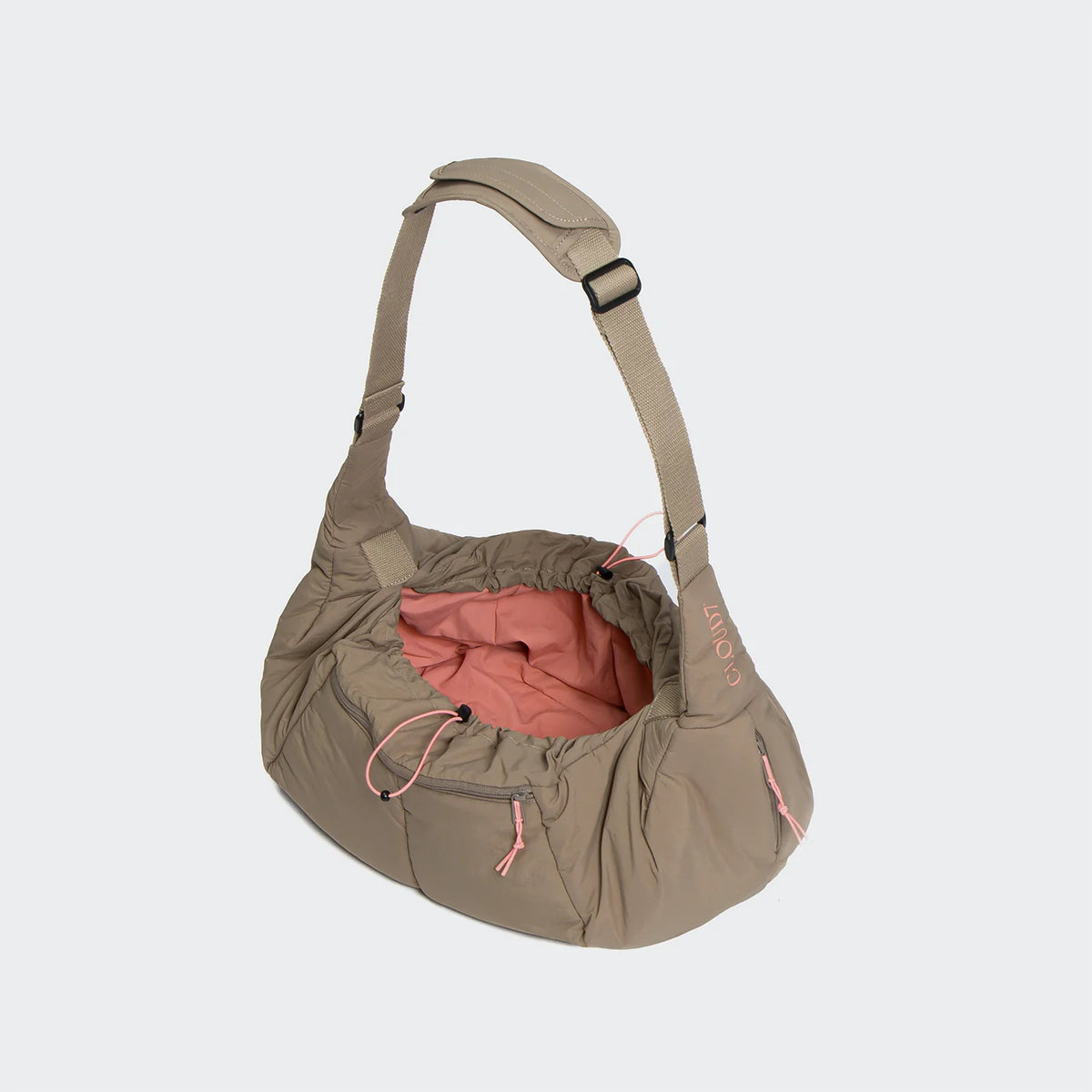 Cloud7 Hundeumhängetasche LTTL Puffer Khaki Peach