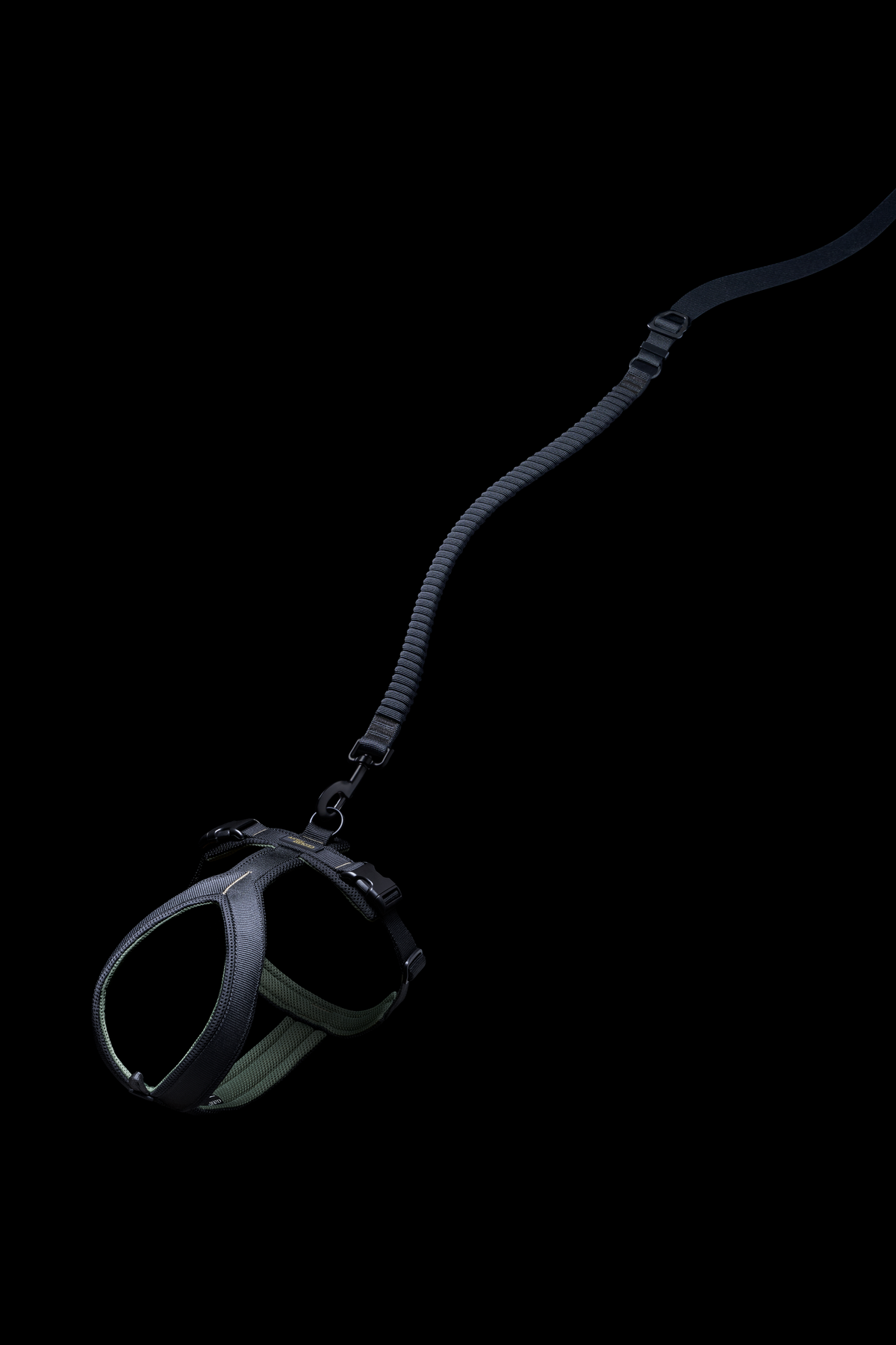 Cloud7 Y-1-Harness AKTIV Black Geschirr für Hunde Sport mit Hund Hundegeschirr wasserabweisend gepolstert