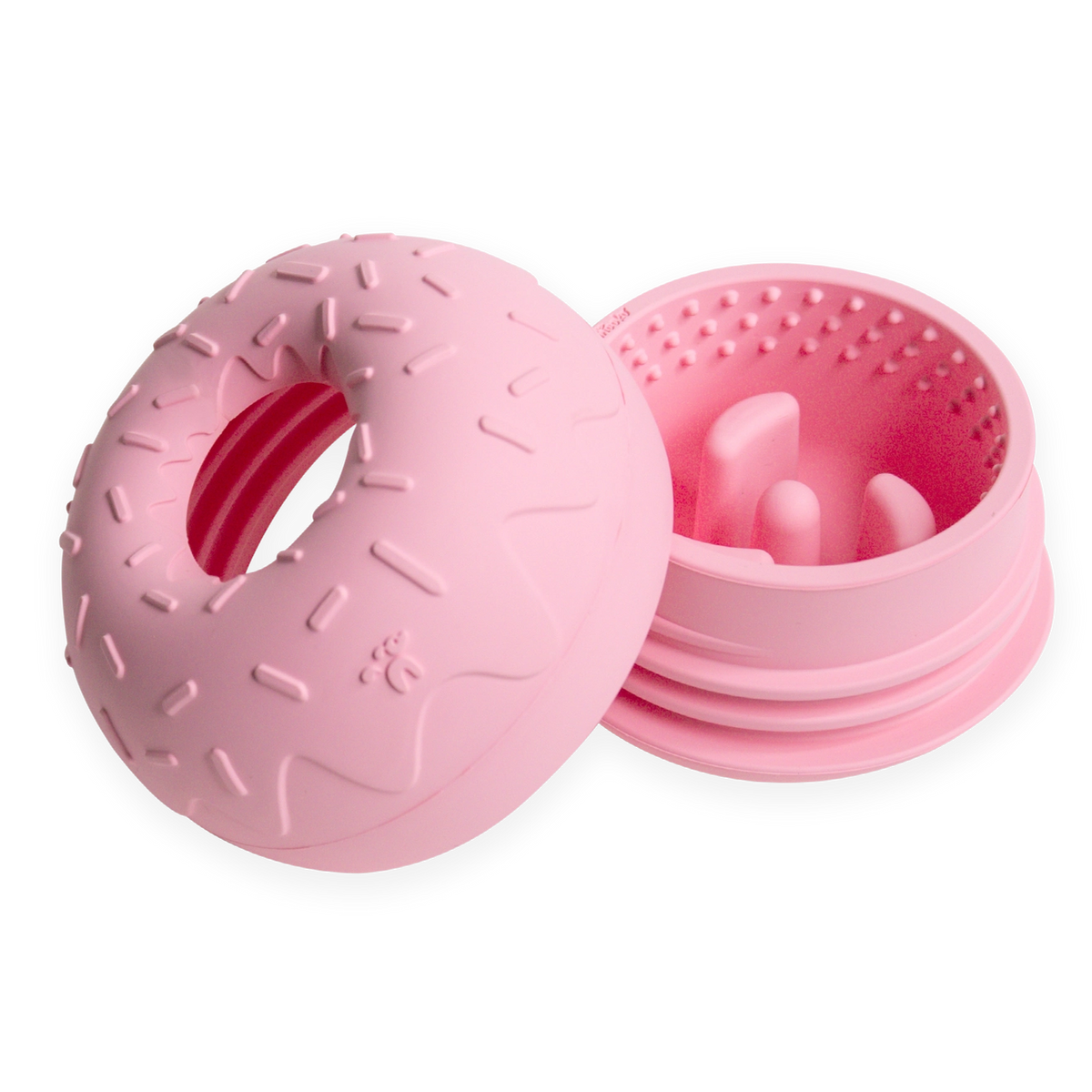 INOOKO Yoomy Donut Beschäftigungsspielzeug Rosa Hundespielzeug