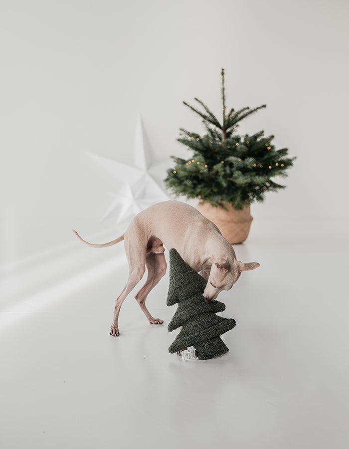Lillabel Plüsch Beschäftigungsspielzeug Weihnachtsbaum Hundespielzeug Weihnachten