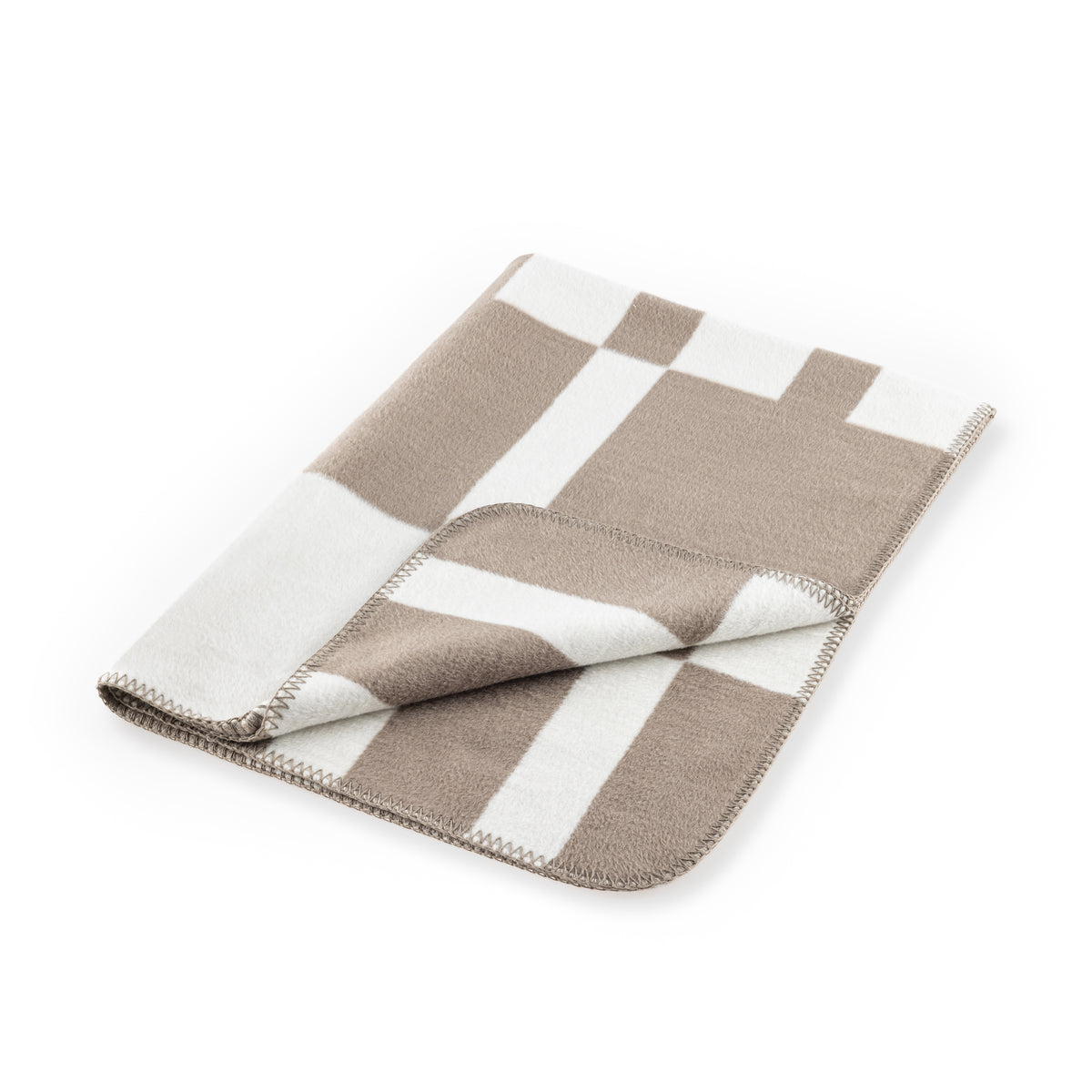 MiaCara Blocco Hundedecke Taupe Sofadecke