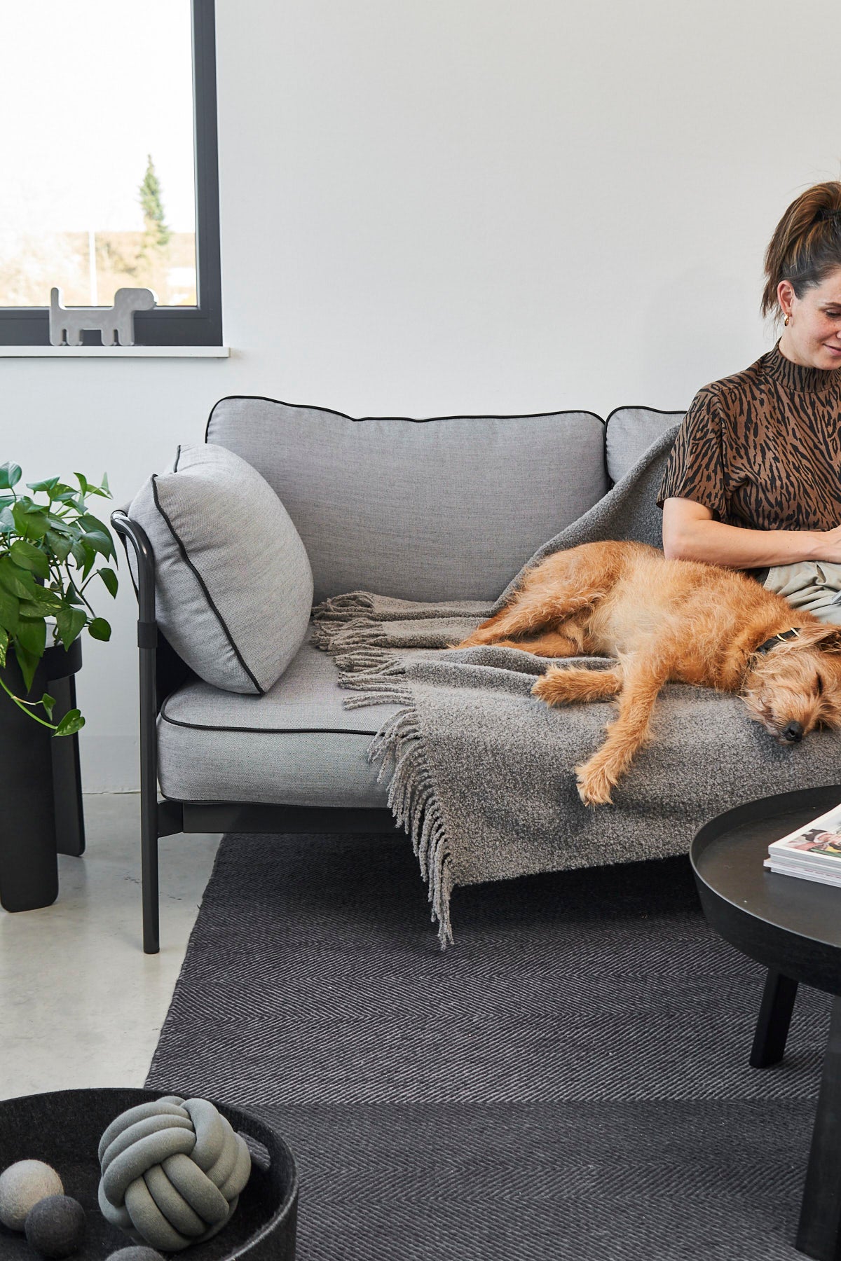 MiaCara Buccola Sofadecke Fels Hundedecke Wolle
