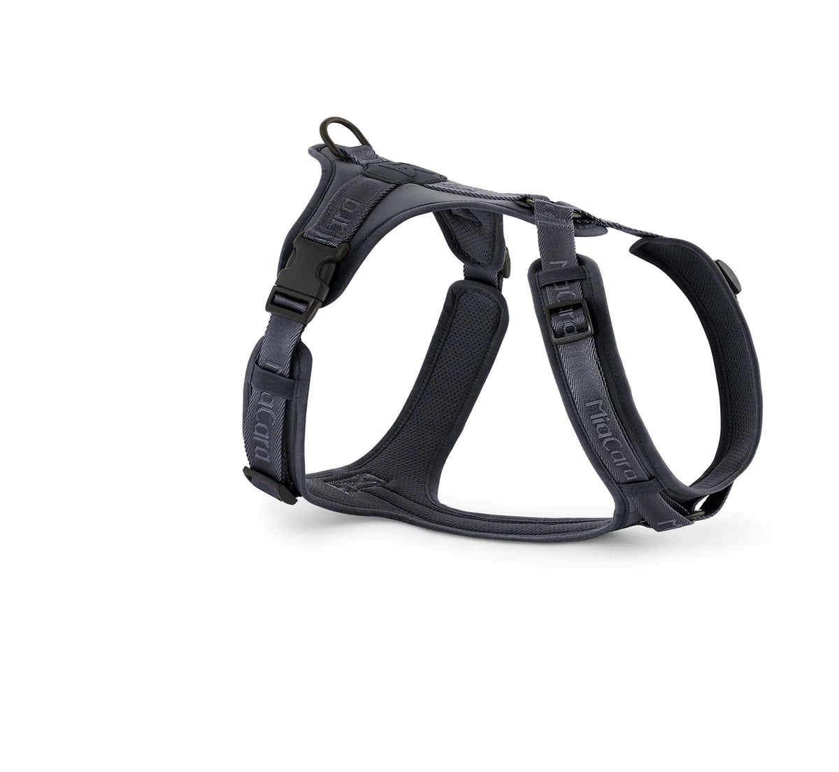 MiaCara Geschirr Modena Asphalt Modernes Hundegeschirr
