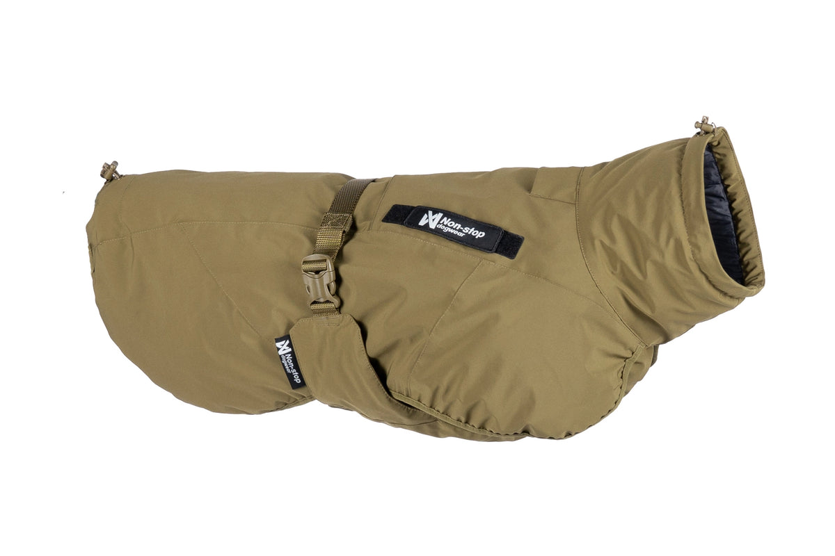 Non-Stop Dogwear Glacier Jacket WD Khakifarbene Hundejacke