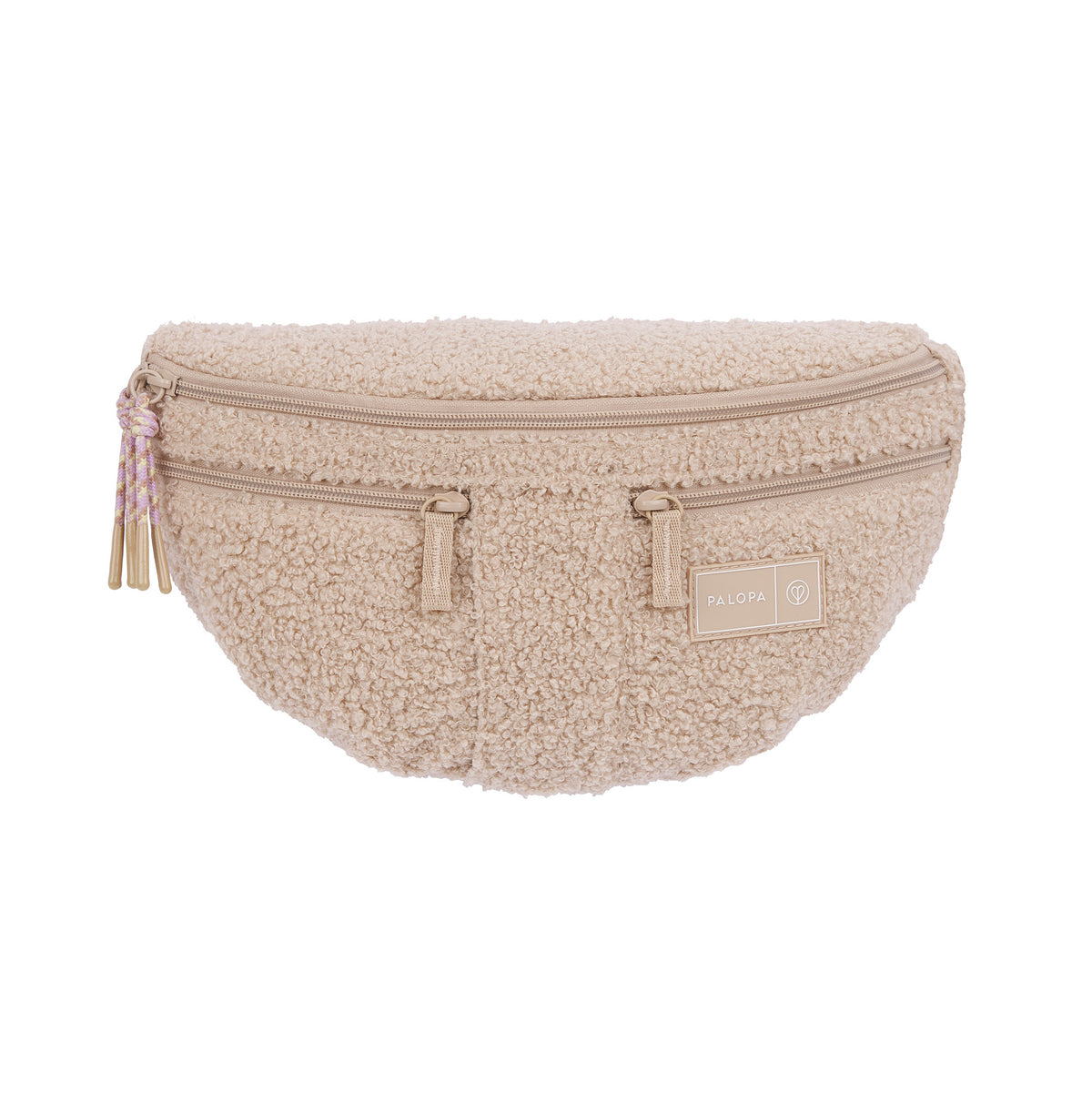 PALOPA Hunde Leckerlibeutel Teddy-Fleece Beige - Limited Edition Gassitasche Teddyplüsch