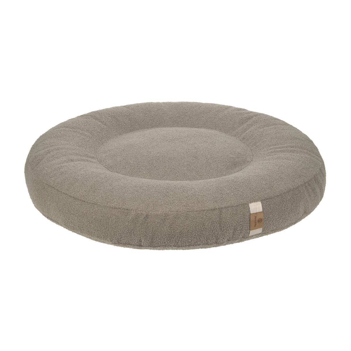 PALOPA Hundebett Donut Fippa Taupe Hundebett Teddy Hundebett Plüsch Hundekissen Bouclé