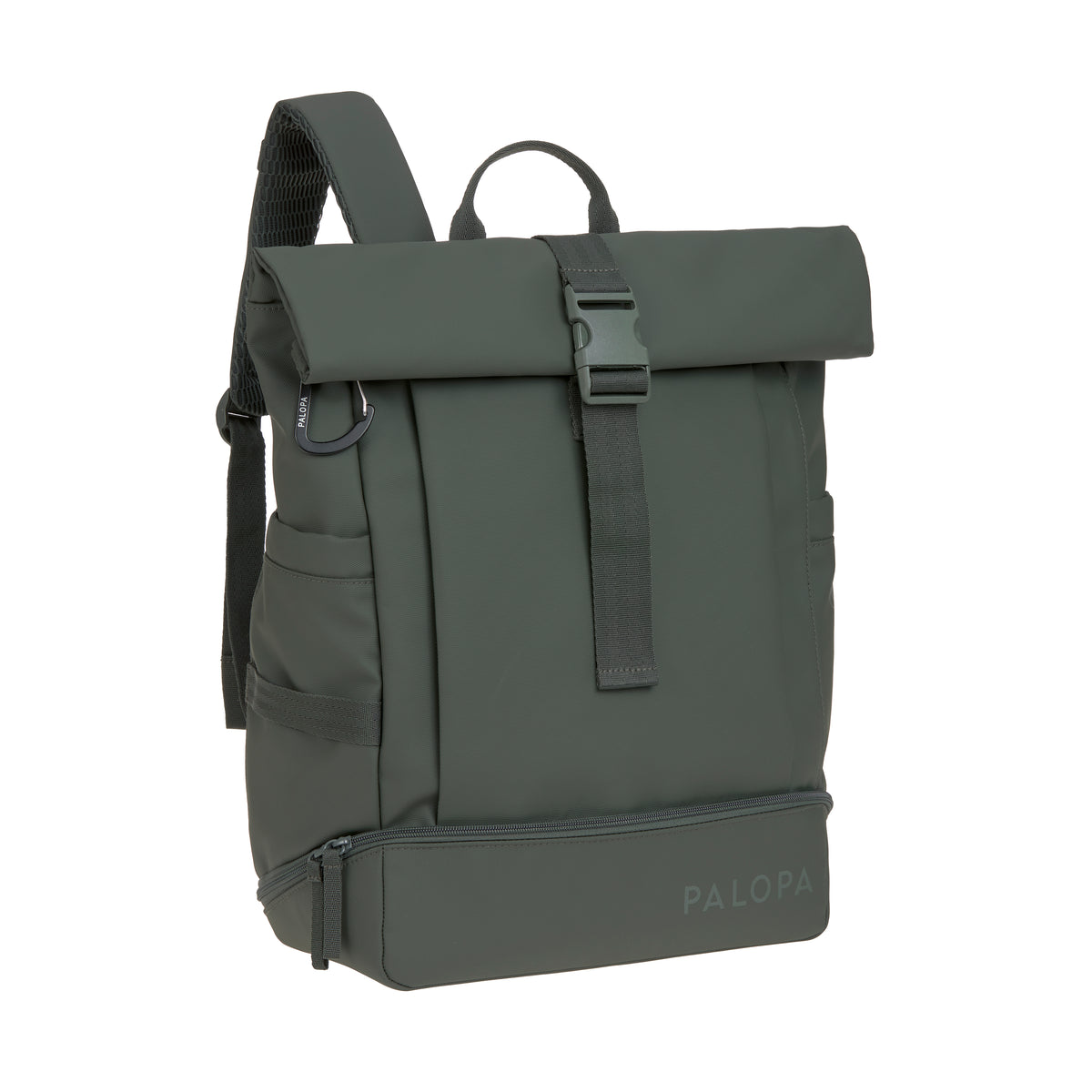 PALOPA Rucksack Rolltop Yoska Dunkelgrün Rucksack Reisen mit Hund