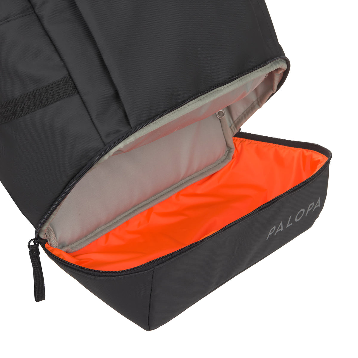PALOPA Rucksack Rolltop Yoska Schwarz Wandern mit Hund