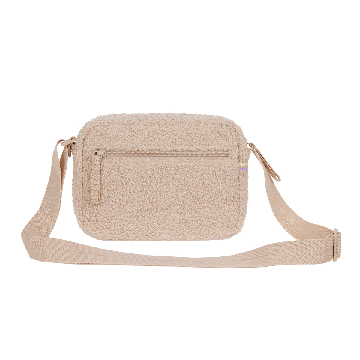 PALOPA Square Bag Noka Teddy-Fleece Beige - Limited Edition Crossbody Bag Leckerlibeutel Leckerlitasche für unterwegs