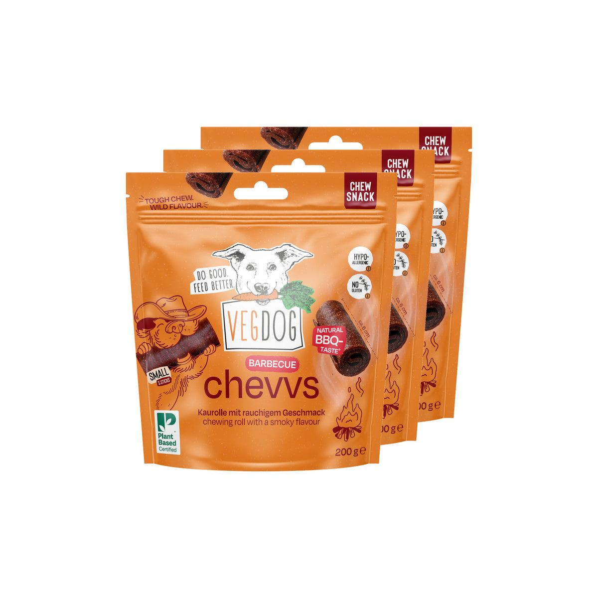 VEGDOG Bundle 3 Chevvs Small