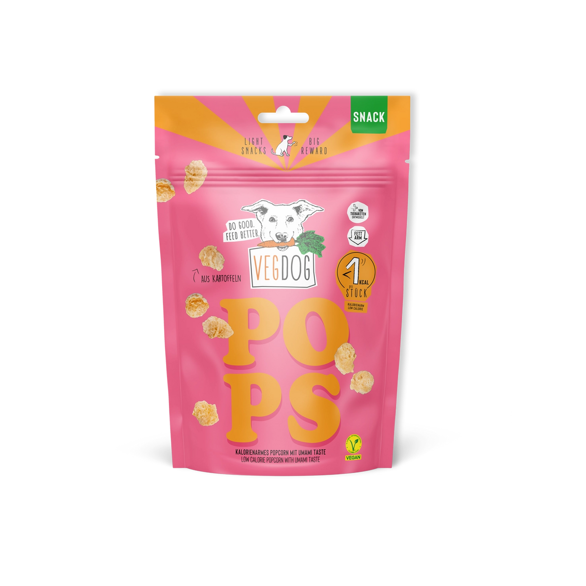 VEGDOG Pops Hundeleckerlis Vegan Hundesnack Gesund