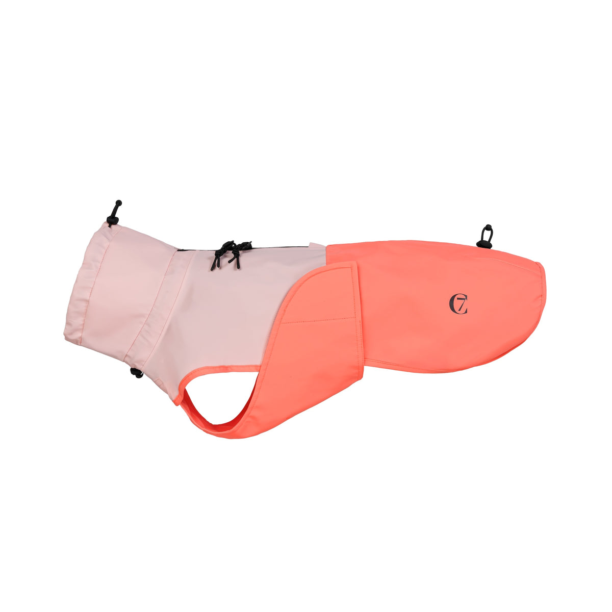 Cloud7 Hunderegenmantel Dackel Aktiv Peach Neon Pink Warmer Mantel für Dackel