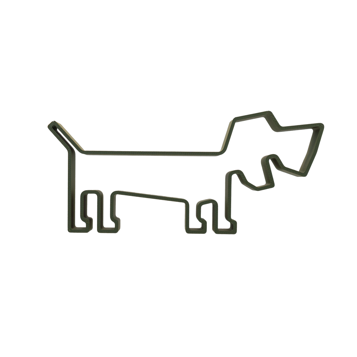 hey teckel Design-Dackel 3D-Druck Khaki Interieur Dackel Dekoration
