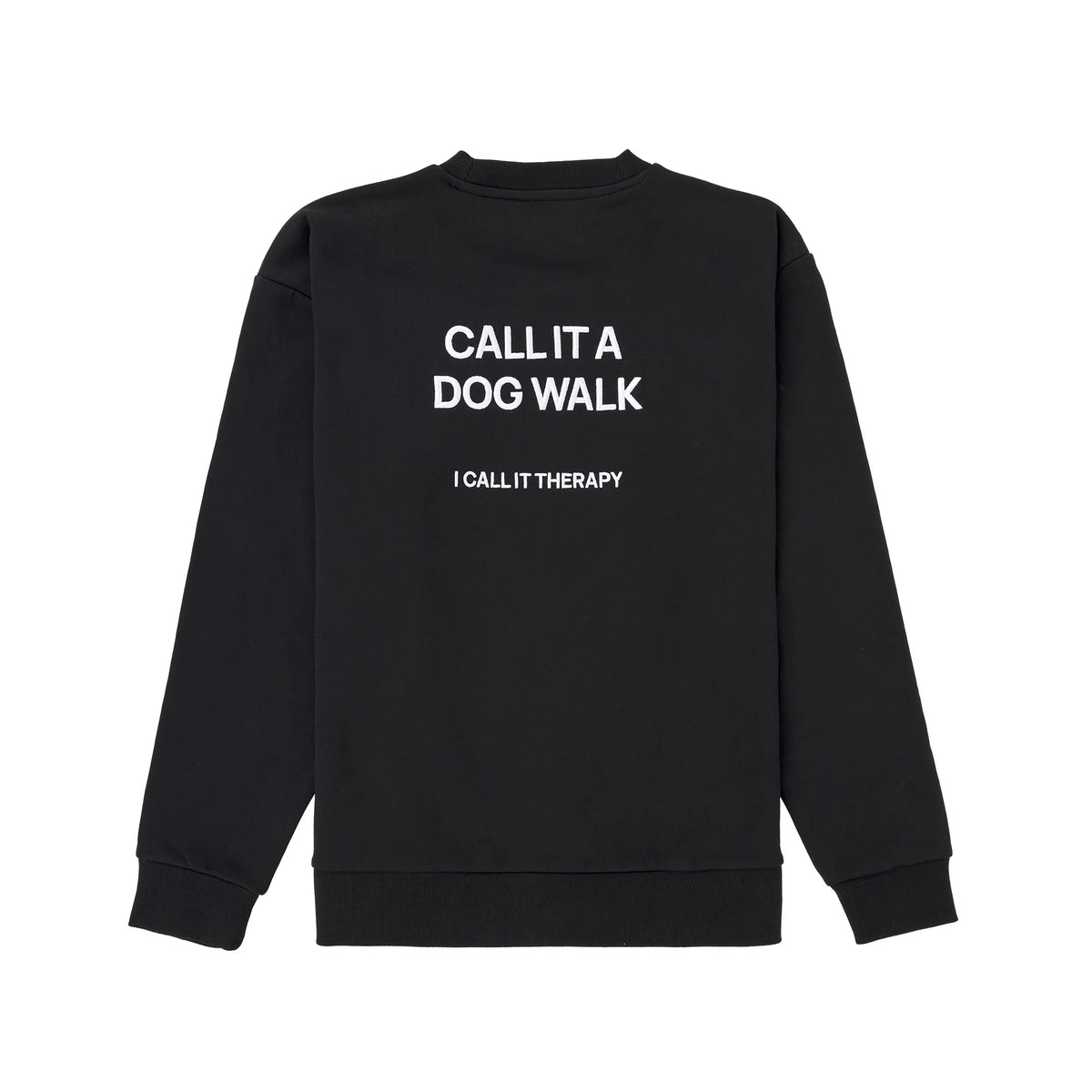 LEVEY PULLOVER BLACK - CALL IT A DOG WALK I CALL IT THERAPY Sweater Pullover für Hundebesitzer