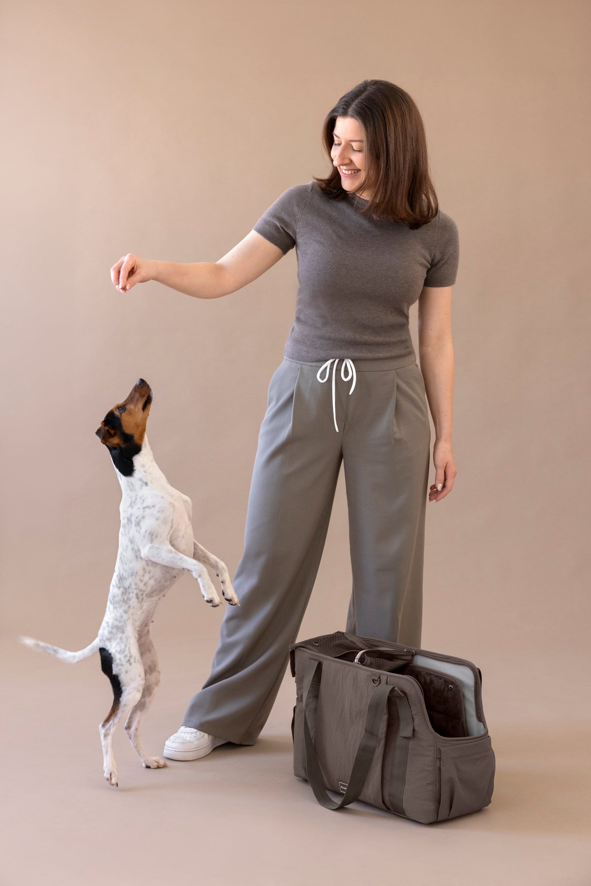 PALOPA Hundetragetasche Weda Crinkled chocolate Weda