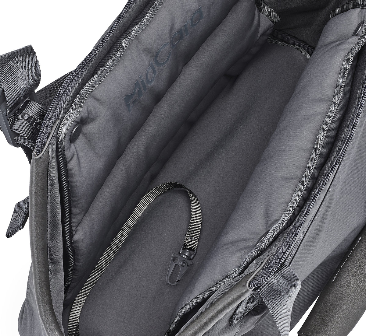MiaCara Sporta Hundetragetasche Asphalt S Hundetasche mit Leine
