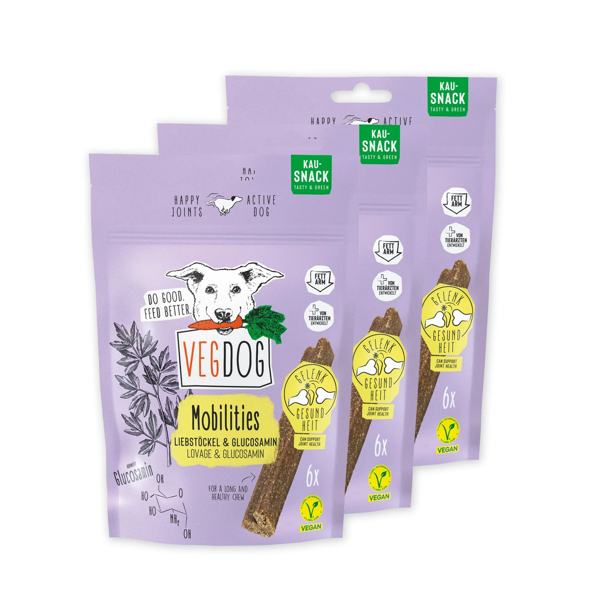 Bundle VEGDOG Mobilities Vegane Snacks für Hunde