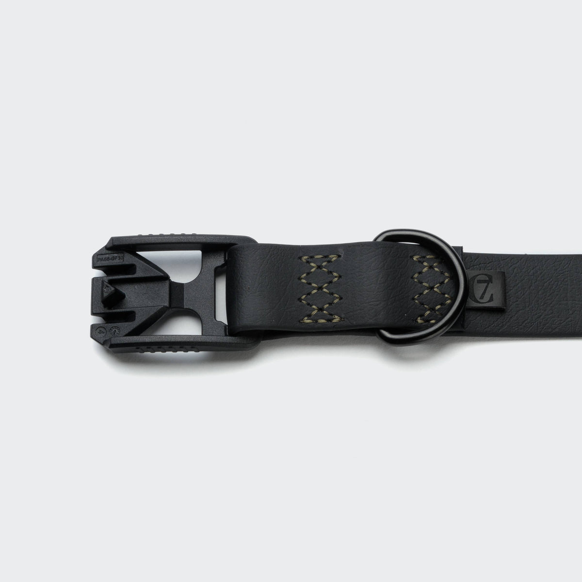 Cloud7 Hundehalsband BioThane Ipanema Schwarz Olive wasserfestes Biothane Hundehalsband