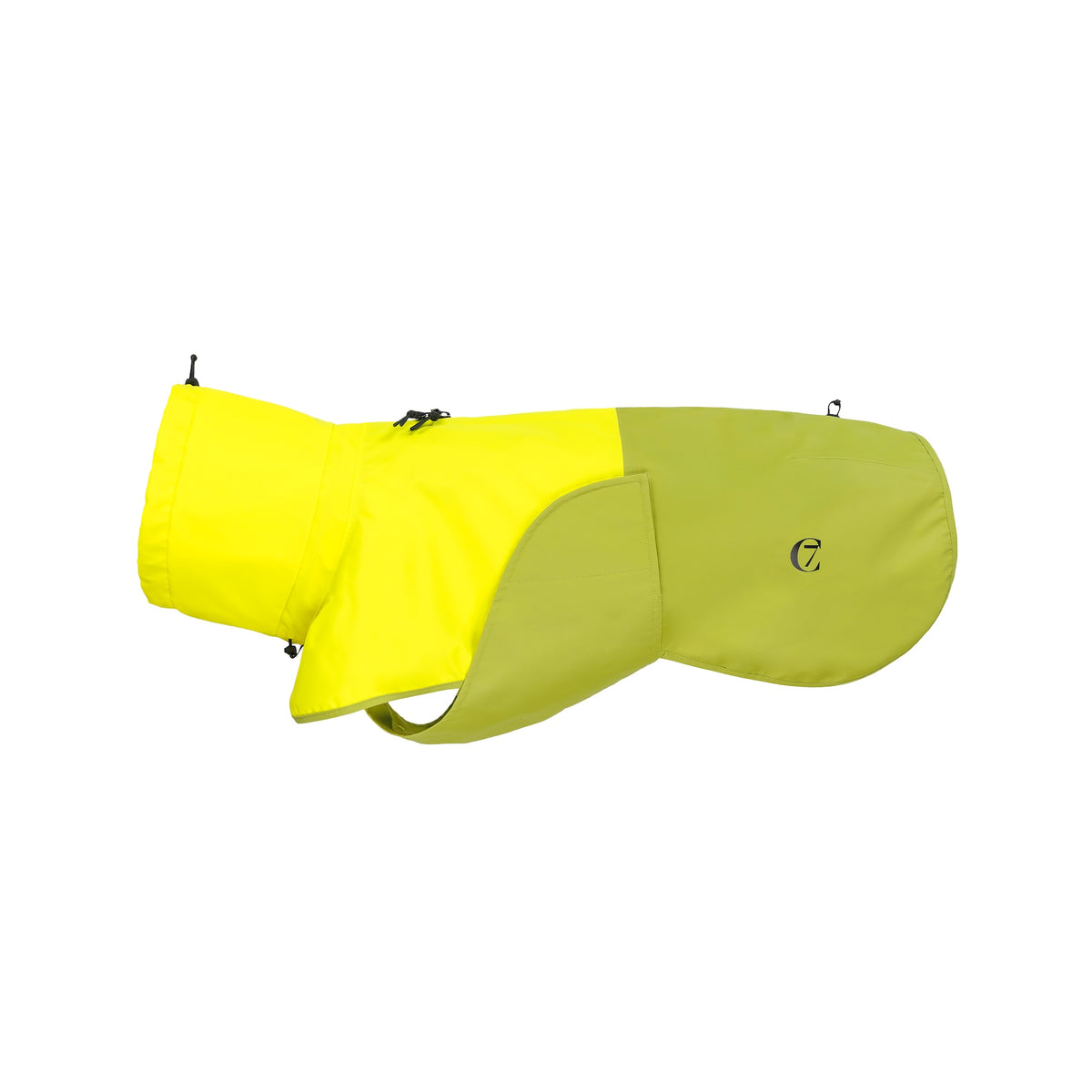 Cloud7 Hunderegenmantel AKTIV Neon Green/Light Olive Regenmantel für Hunde 