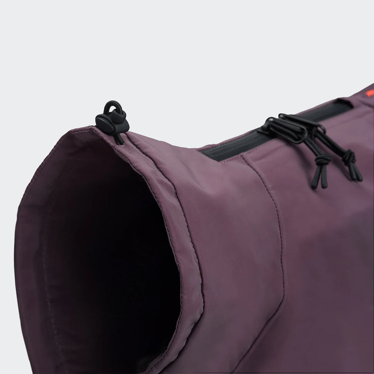 Cloud7 Hunderegenmantel AKTIV Aubergine/Orange Hundemantel mit Geschirr