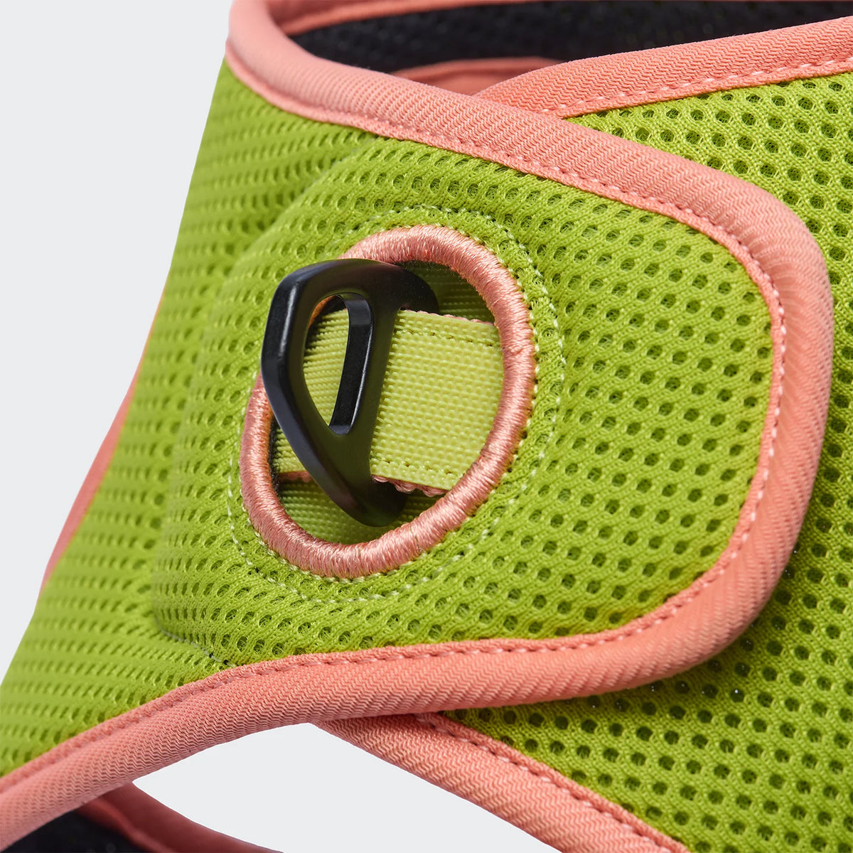 Cloud7 V-1 Westengeschirr AKTIV Air-Mesh Peach/Neon Green Hundegeschirr verstellbar