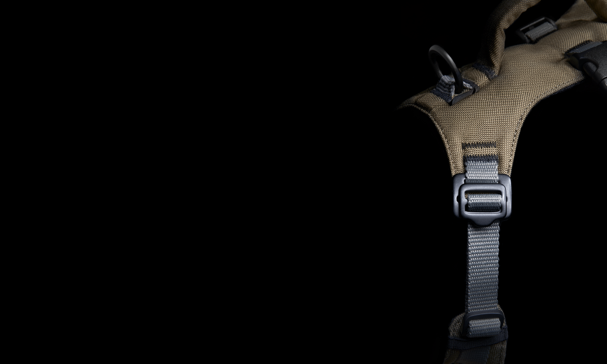 Cloud7 Y-Safe-Harness Khaki / Grey Sicherheitsgeschirr für Angsthunde reaktiv
