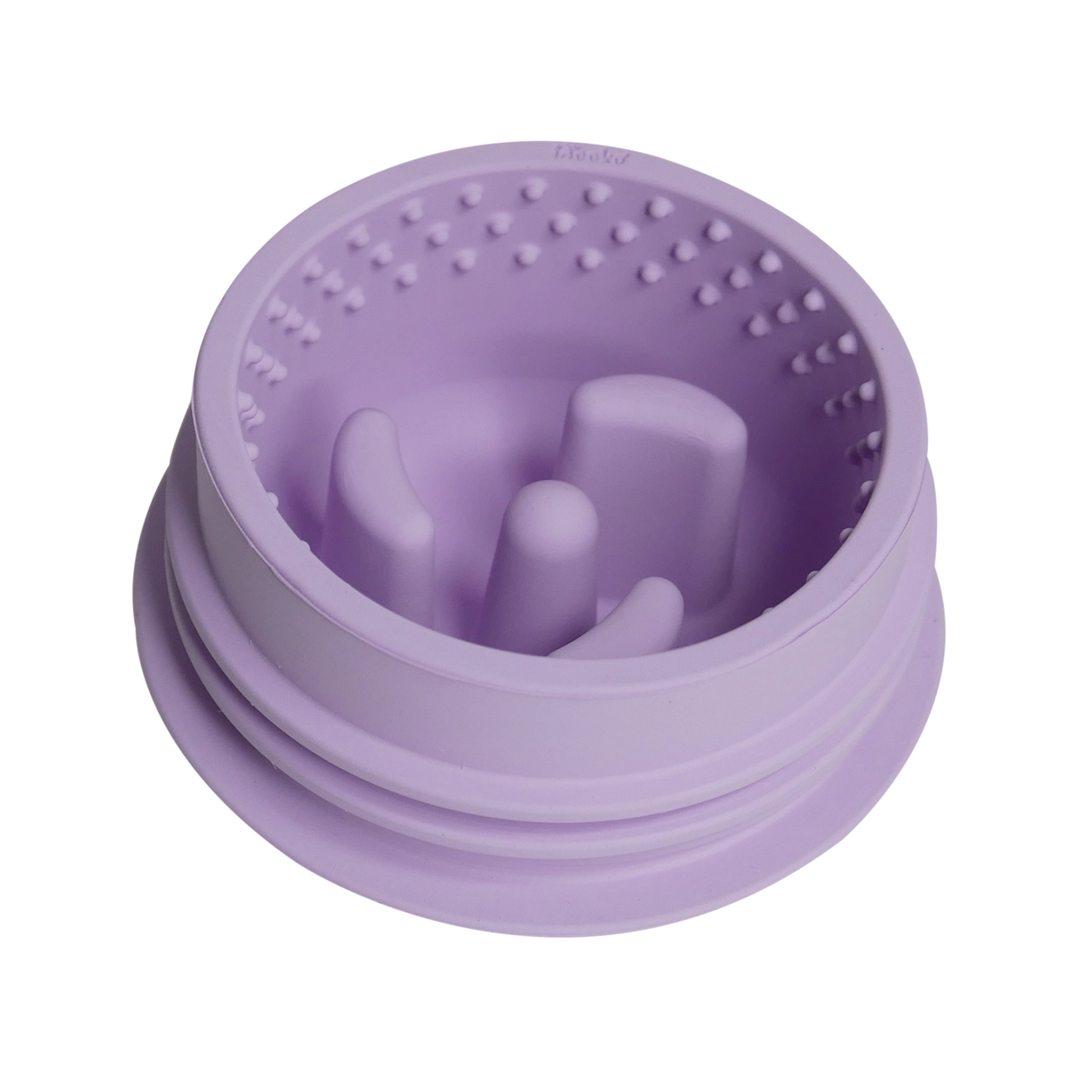 INOOKO Yoomy Donut Beschaeftigungsspielzeug Lavendel Hundenapf