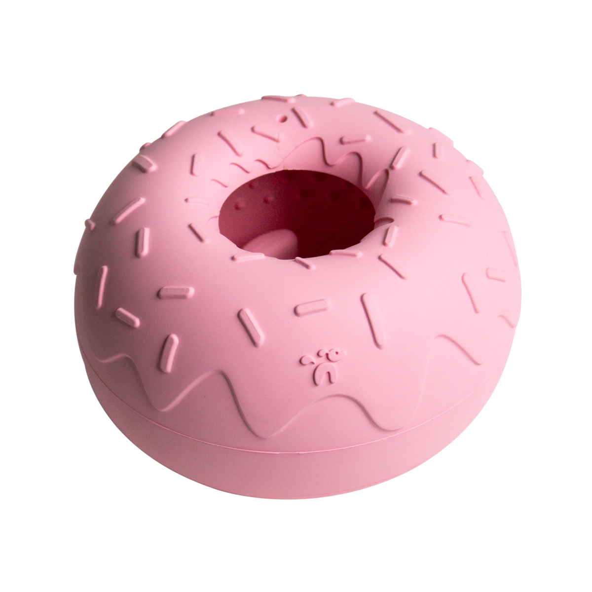 INOOKO Yoomy Donut Beschäftigungsspielzeug Rosa Antischlingnapf für Hunde