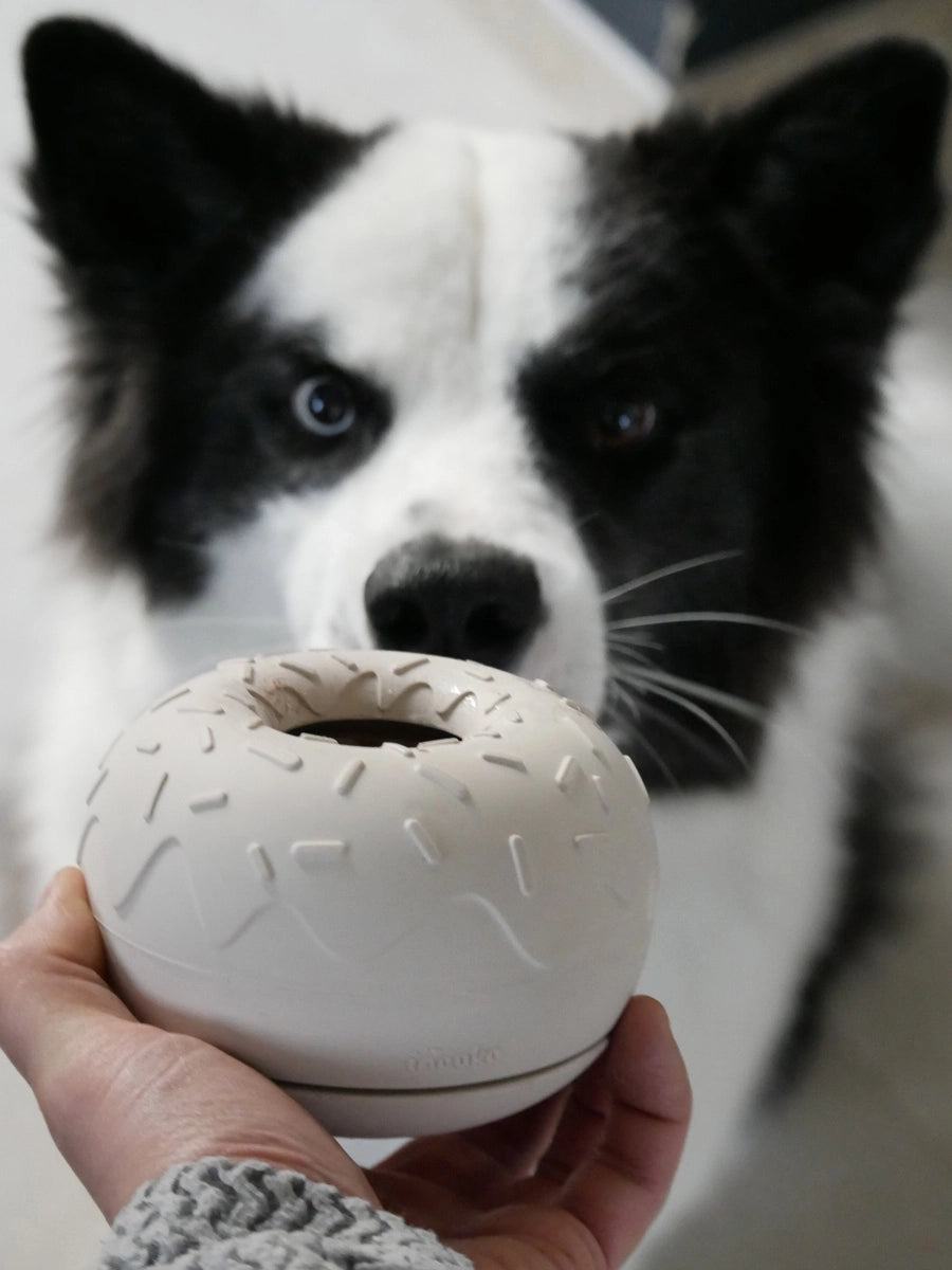 INOOKO Yoomy Donut Beschäftigungsspielzeug Sand Hundenapf