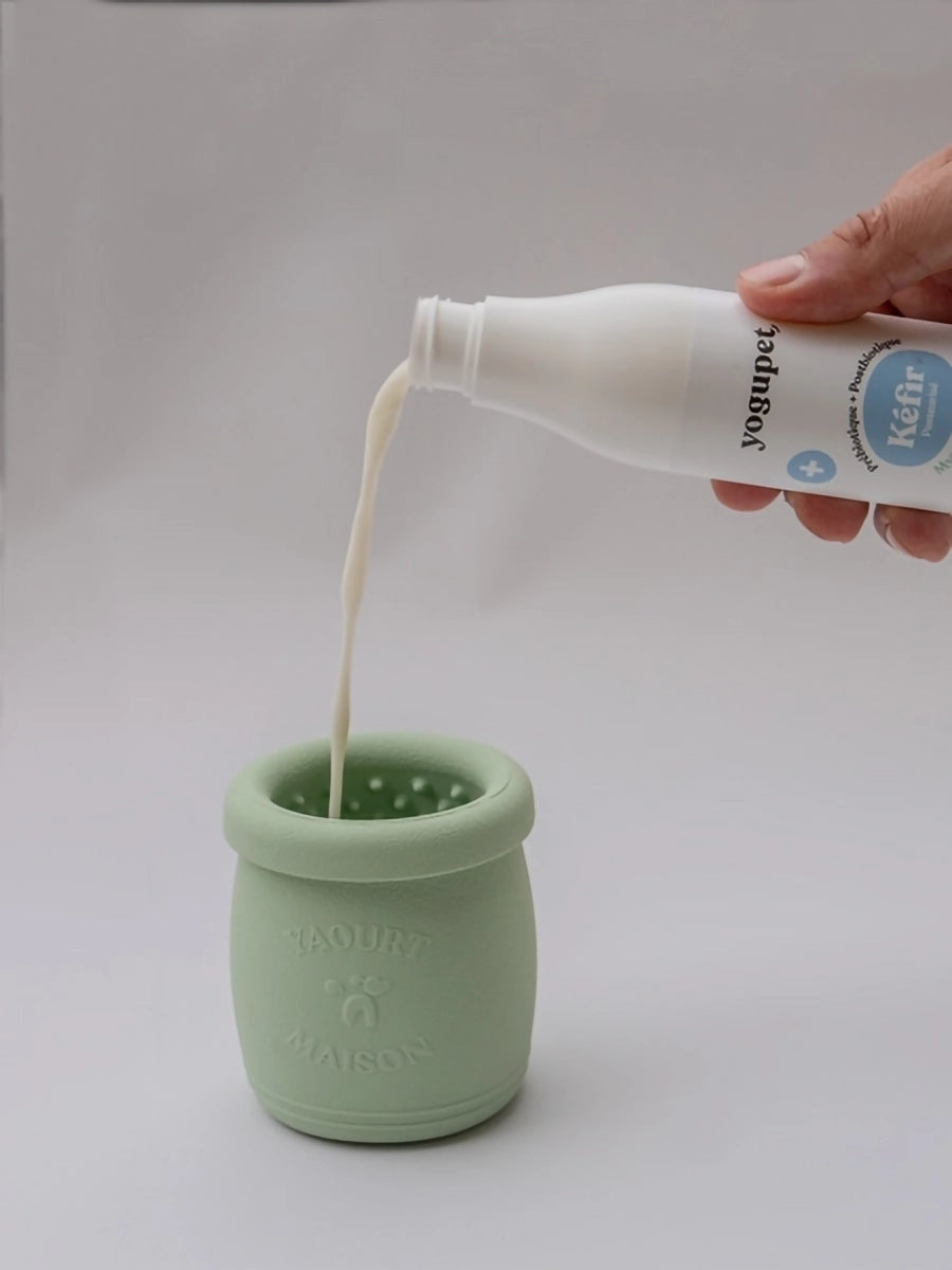 Inooko Yoomy Pot Beschäftigungsspielzeug Salbei Beschäftigungsspielzeug für Hunde Alleinebleiben