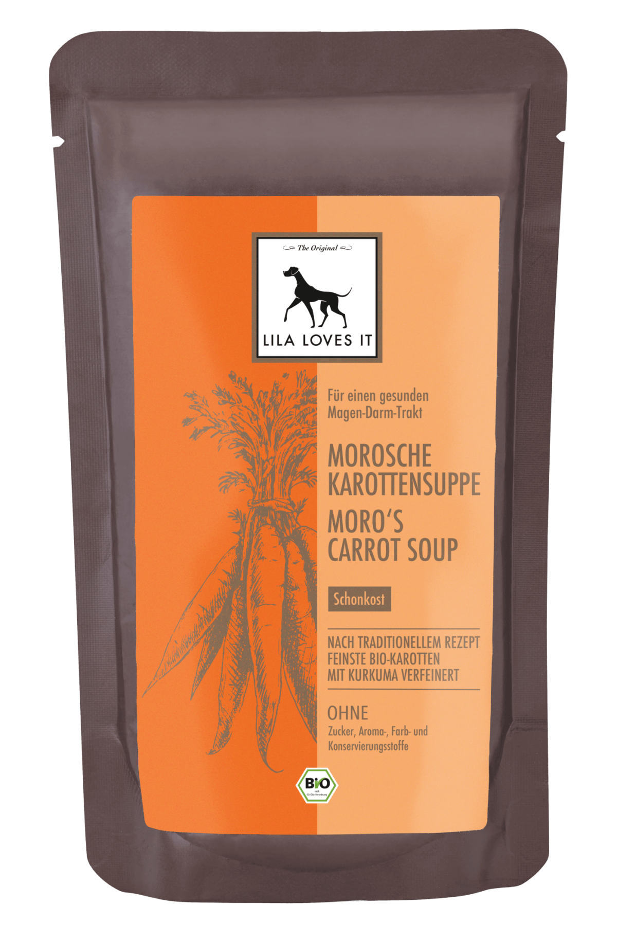 LILA LOVES IT Bio Morosche Karottensuppe Karottensuppe fuer Hunde