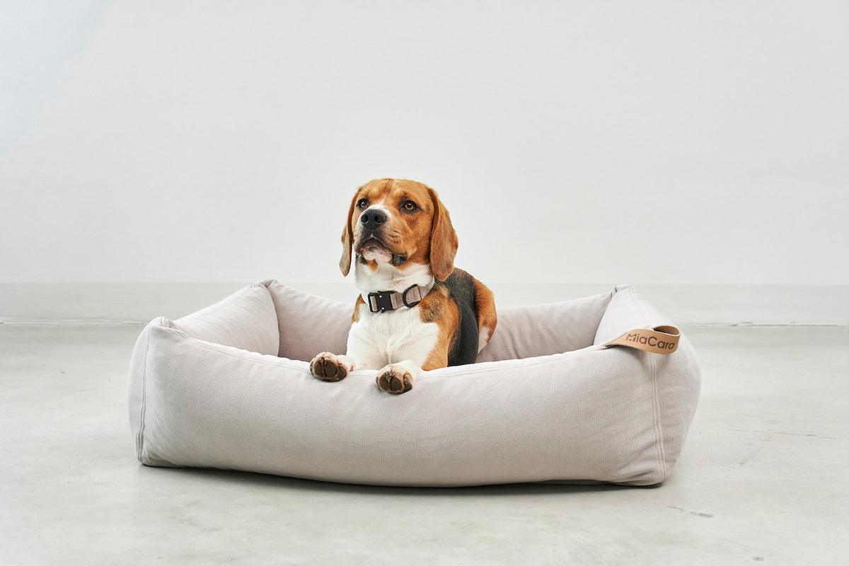 MiaCara Comodo Hundebett Greige Hundekissen
