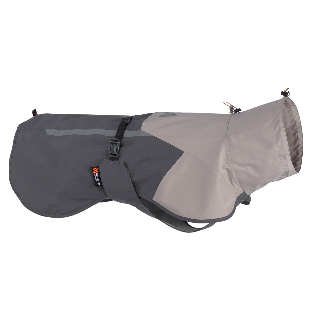 Non-stop dogwear® Fjord Raincoat 2.0 Grey Regenmantel Hund 