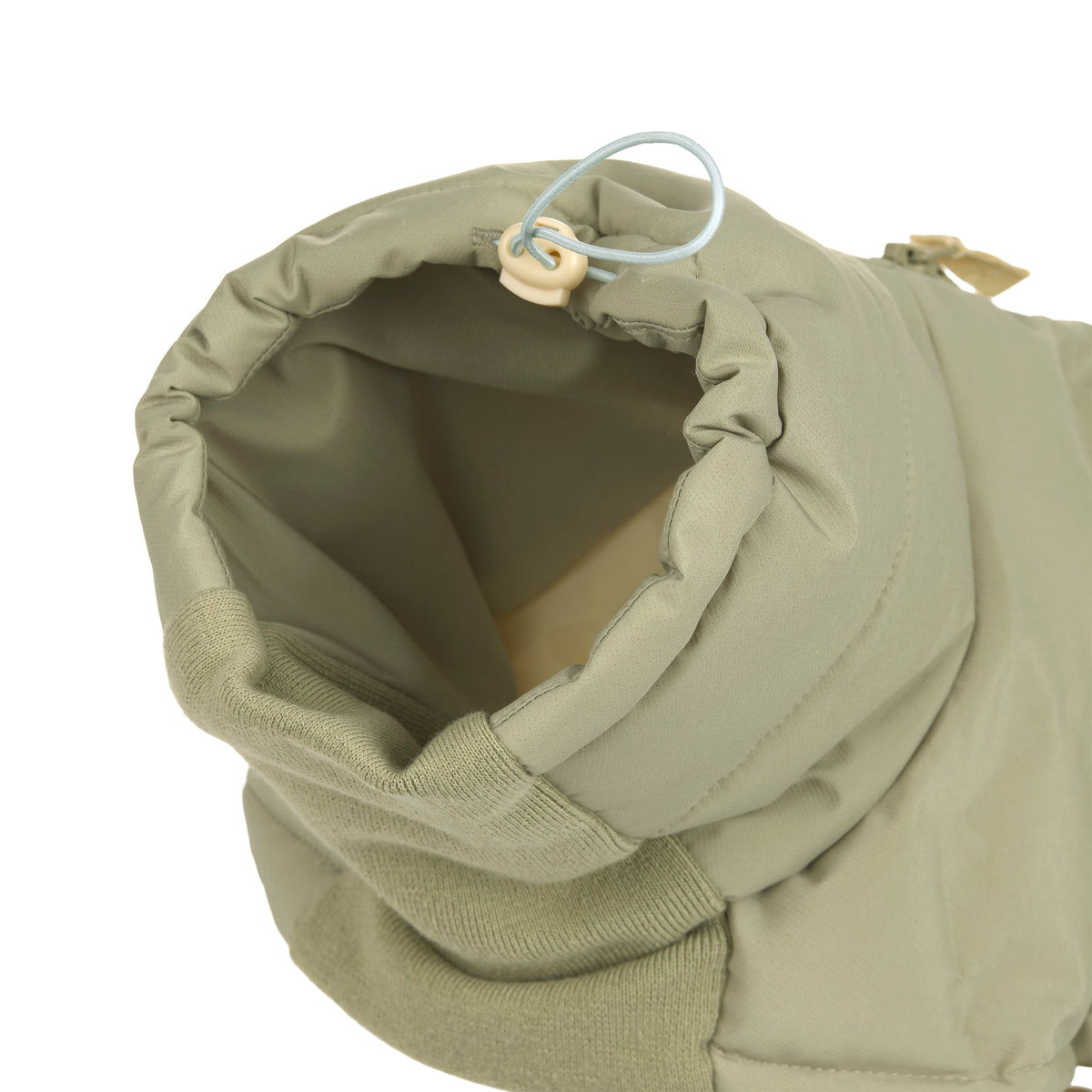 PALOPA X LEVEY Hunde Wintermantel Nolia Pale Olive Hundemantel mit Kragen verstellbar
