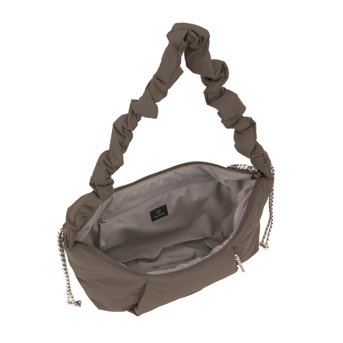 PALOPA Hunde Crossbody Bum Bag Panio Crinkled Chocolate Gassitasche groß