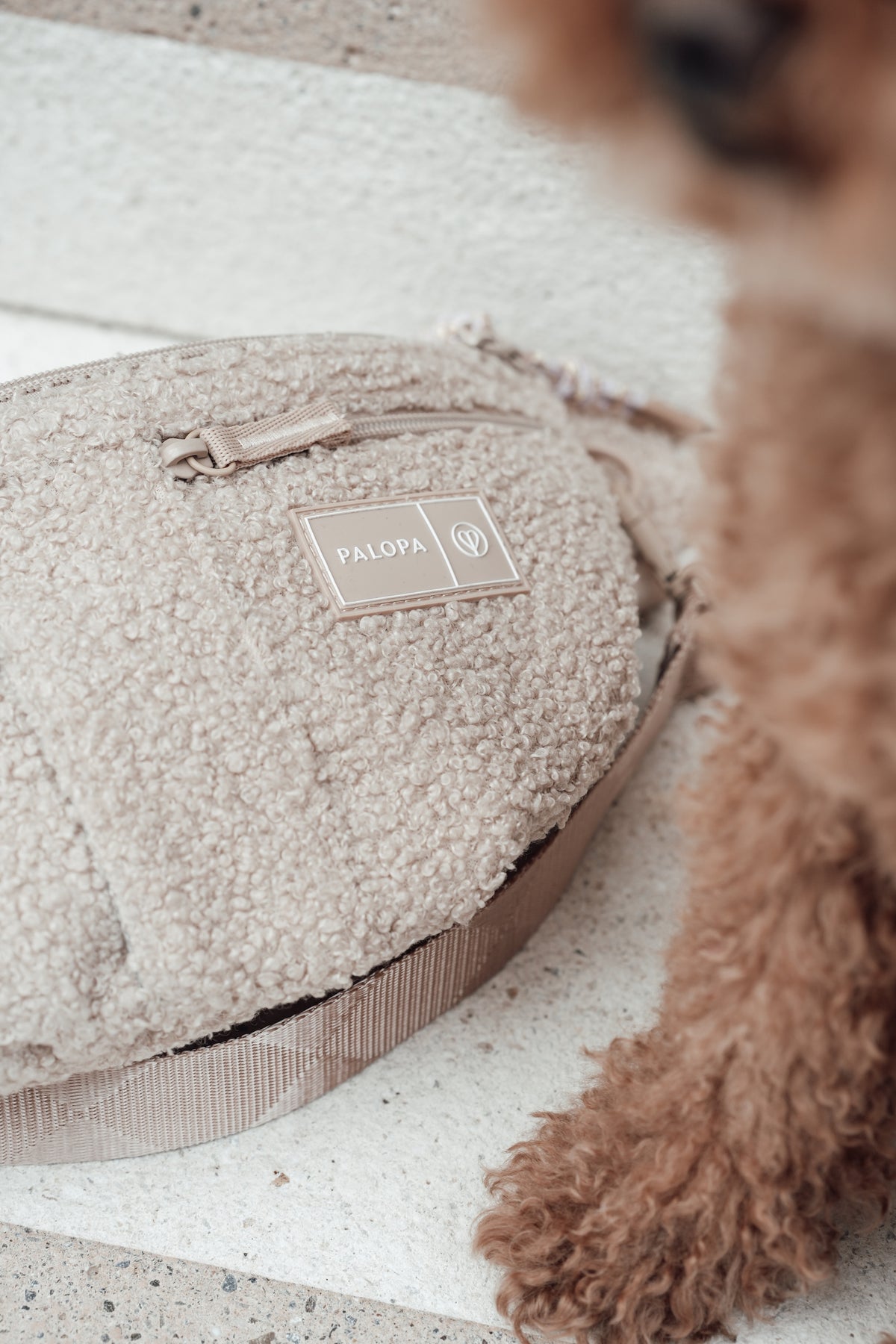 PALOPA Hunde Leckerlibeutel Emma Teddy Fleece Leckerlitasche Gassi