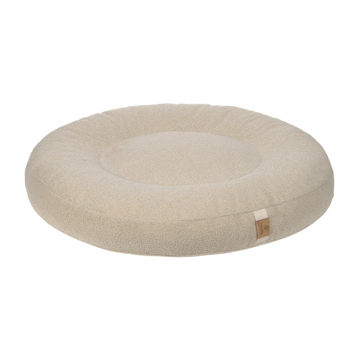 PALOPA Hundebett Donut Fippa Hafer Hundebett Teddy Hundebett Plüsch Hundekissen Bouclé