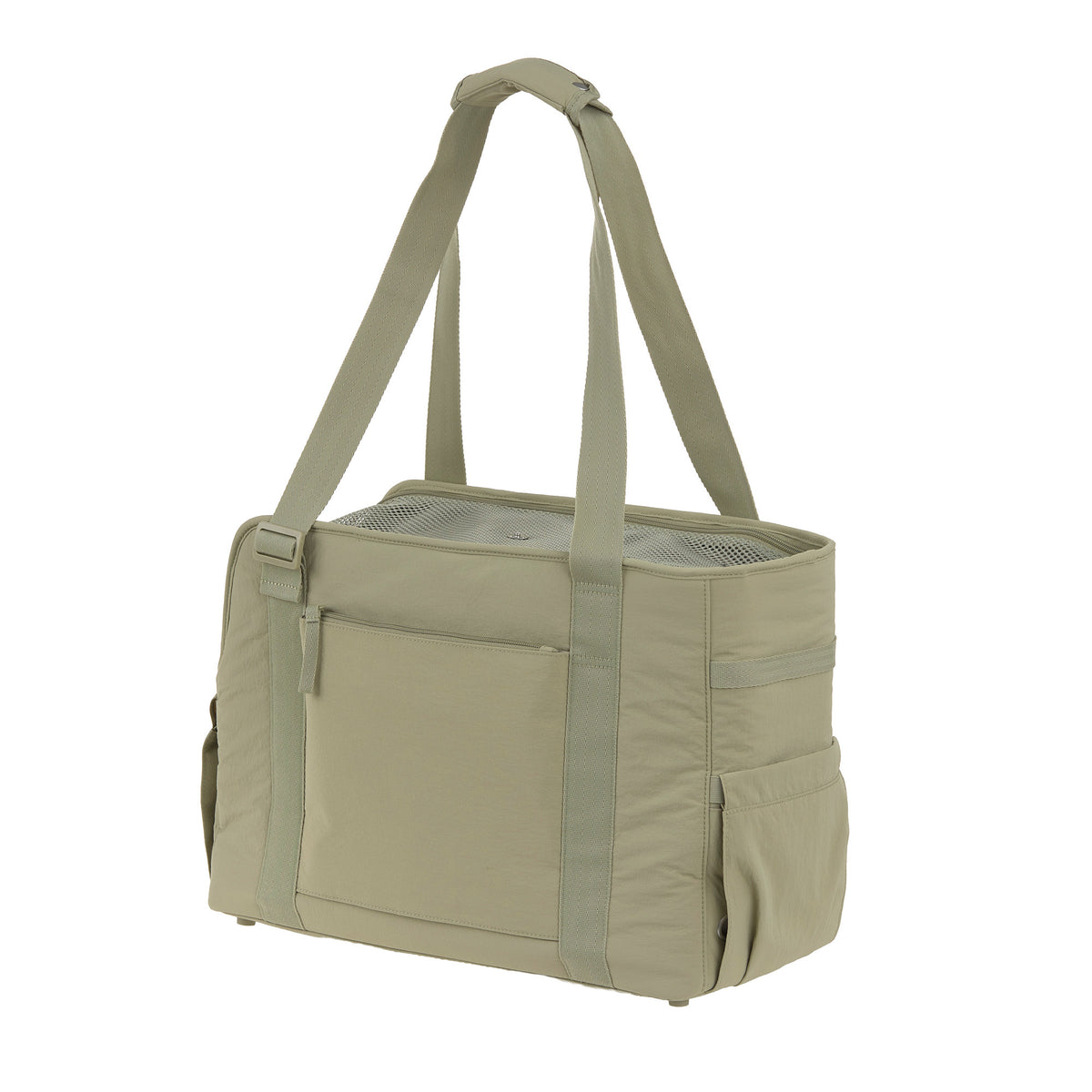 PALOPA Hundetragetasche Weda Crinkled pale olive Tragetasche für kleine Hunde 