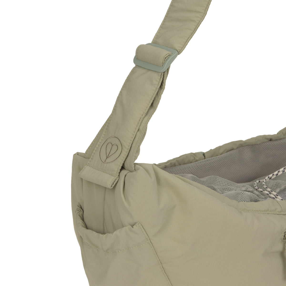 PALOPA Hundetragetasche Bara Crinkled Pale Olive Hundetragetasche mit Schultergurt