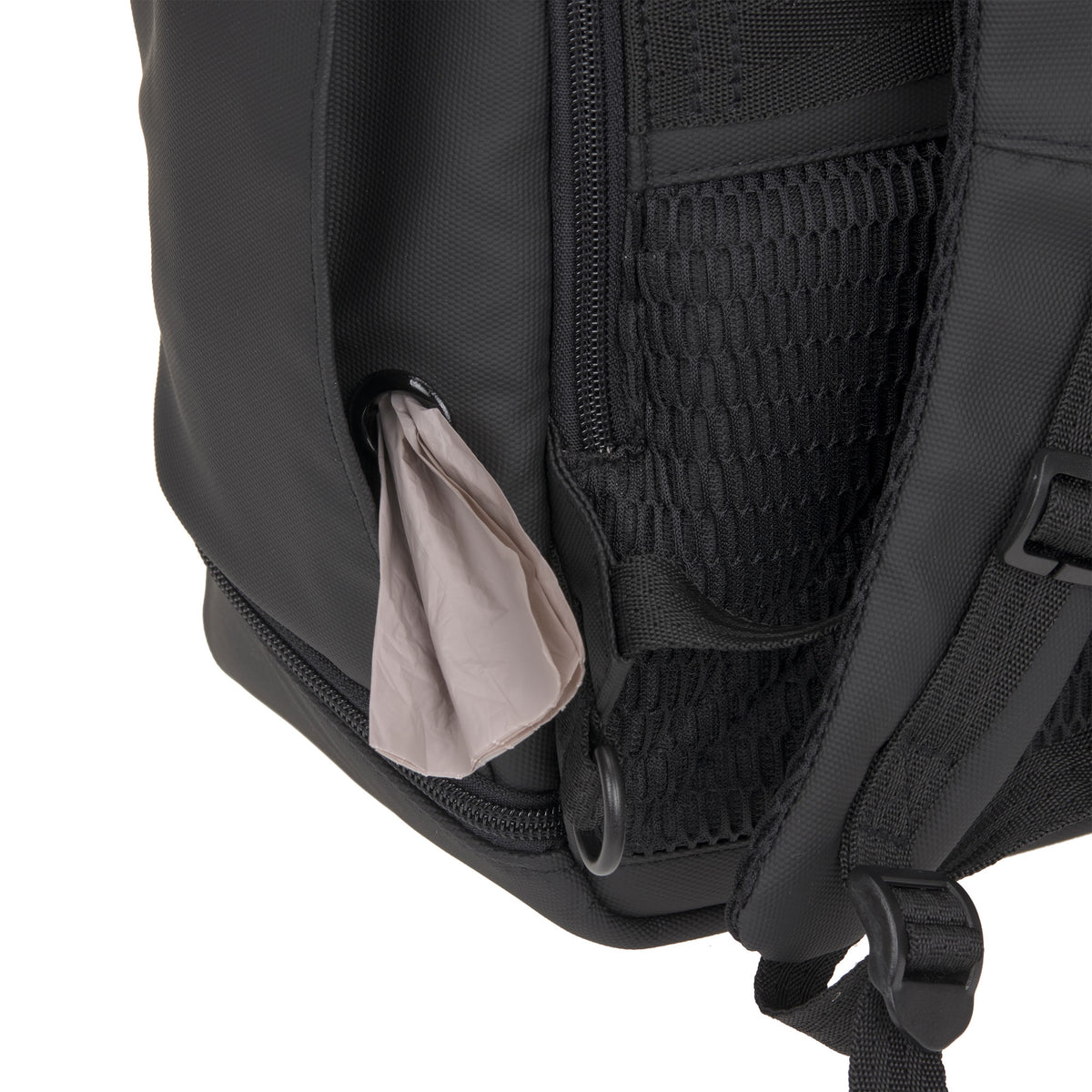 PALOPA Rucksack Rolltop Yoska Schwarz Wandern mit Hund Rucksack 