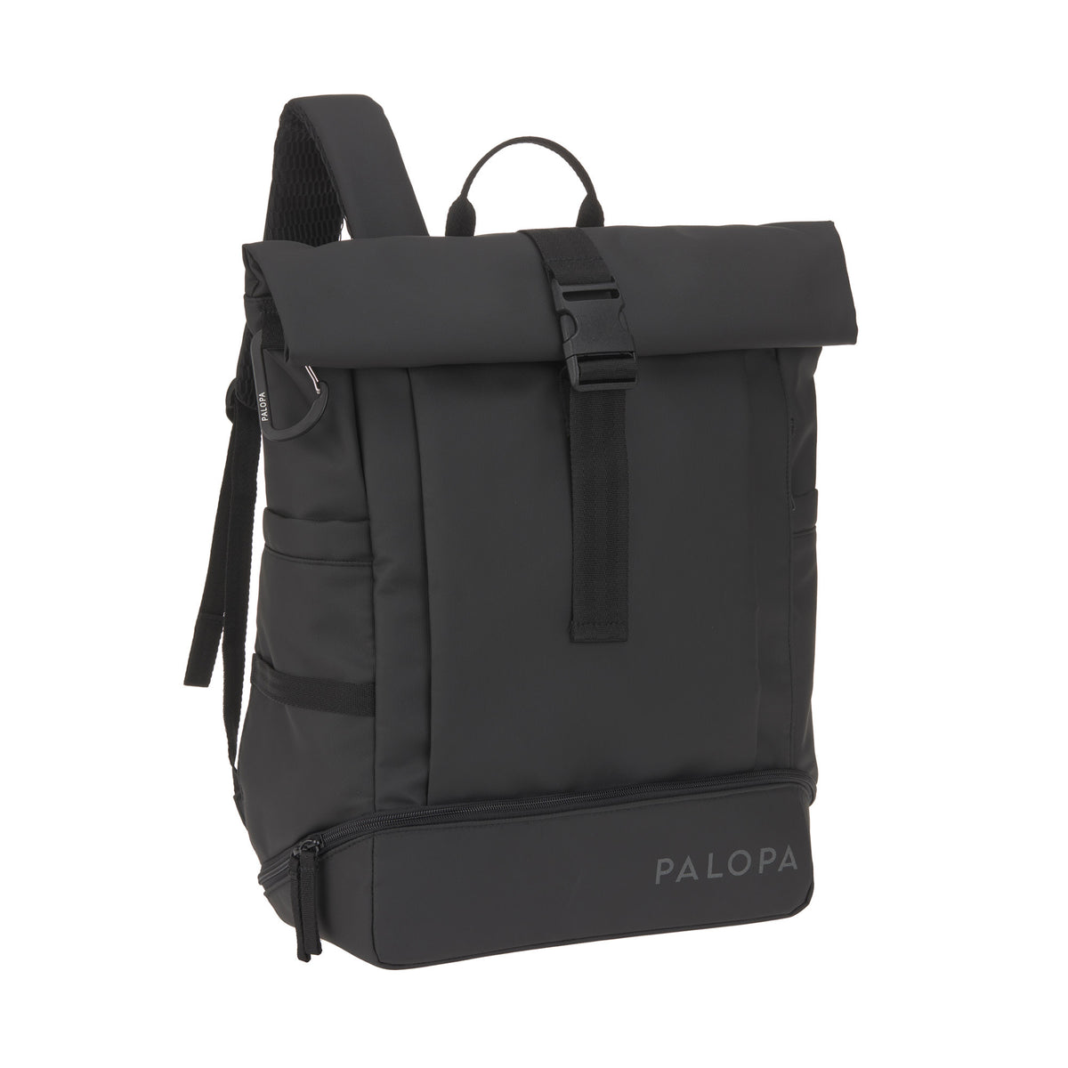 PALOPA Rucksack Rolltop Yoska Schwarz Wanderrucksack wasserdicht 