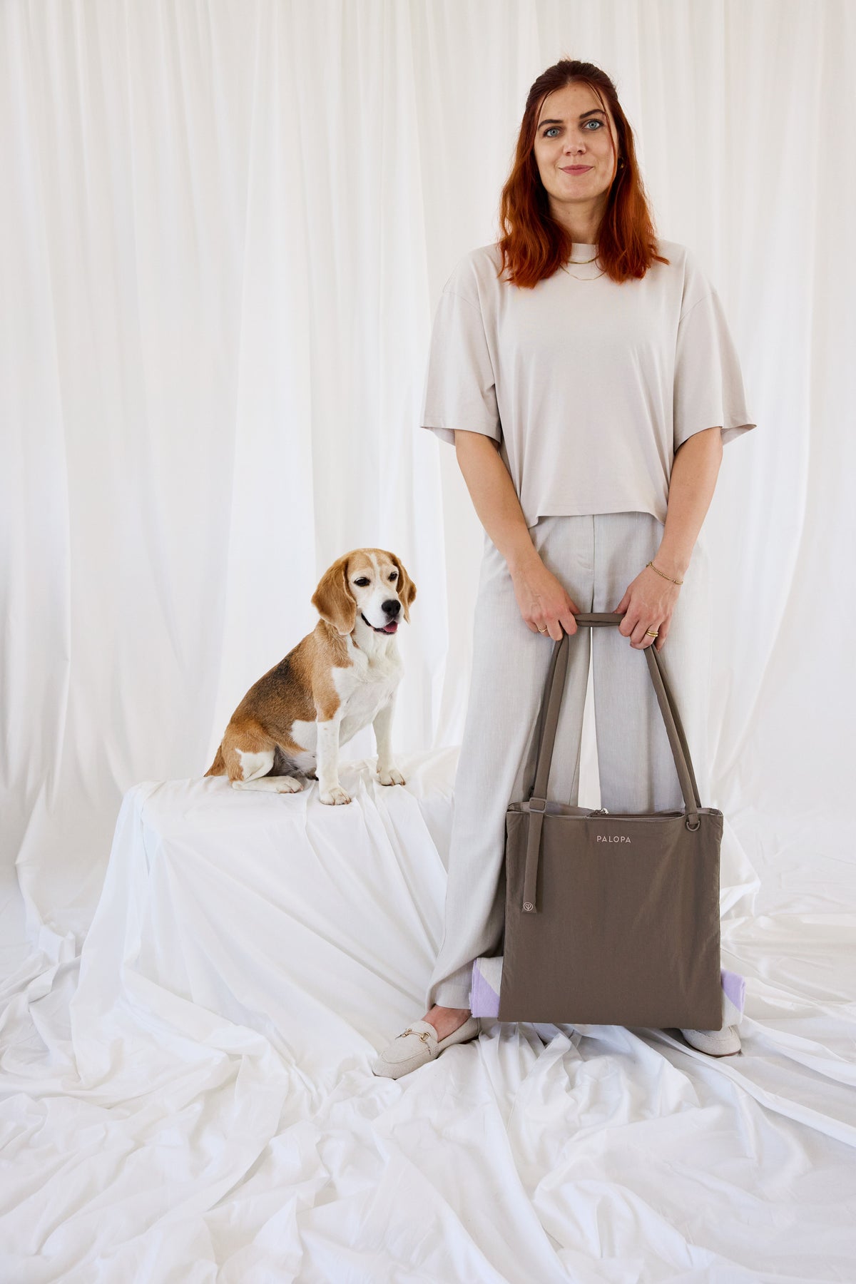 PALOPA Shopper Bag Torbi Crinkled Chocolate Shopper Tasche