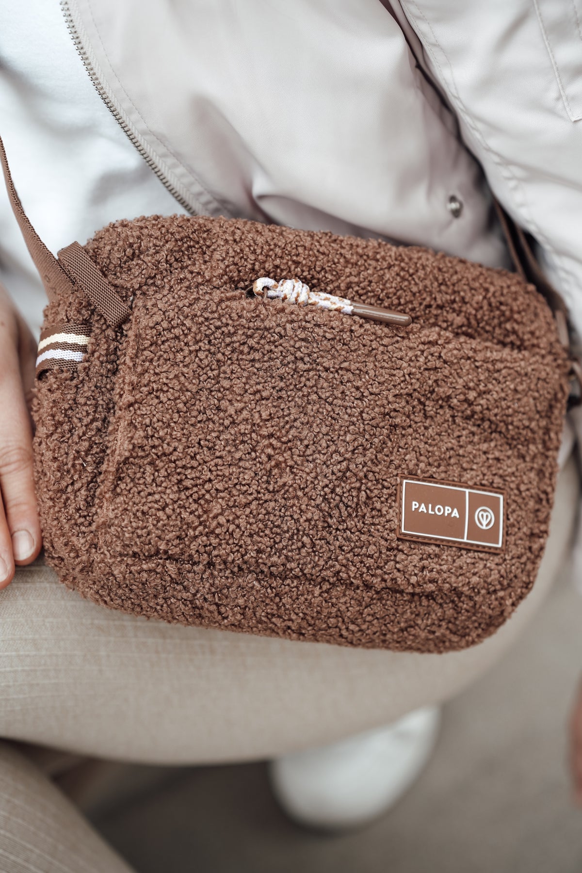 PALOPA Square Bag Noka Teddy Fleece Leckerlibeutel Teddyfleece Boucle