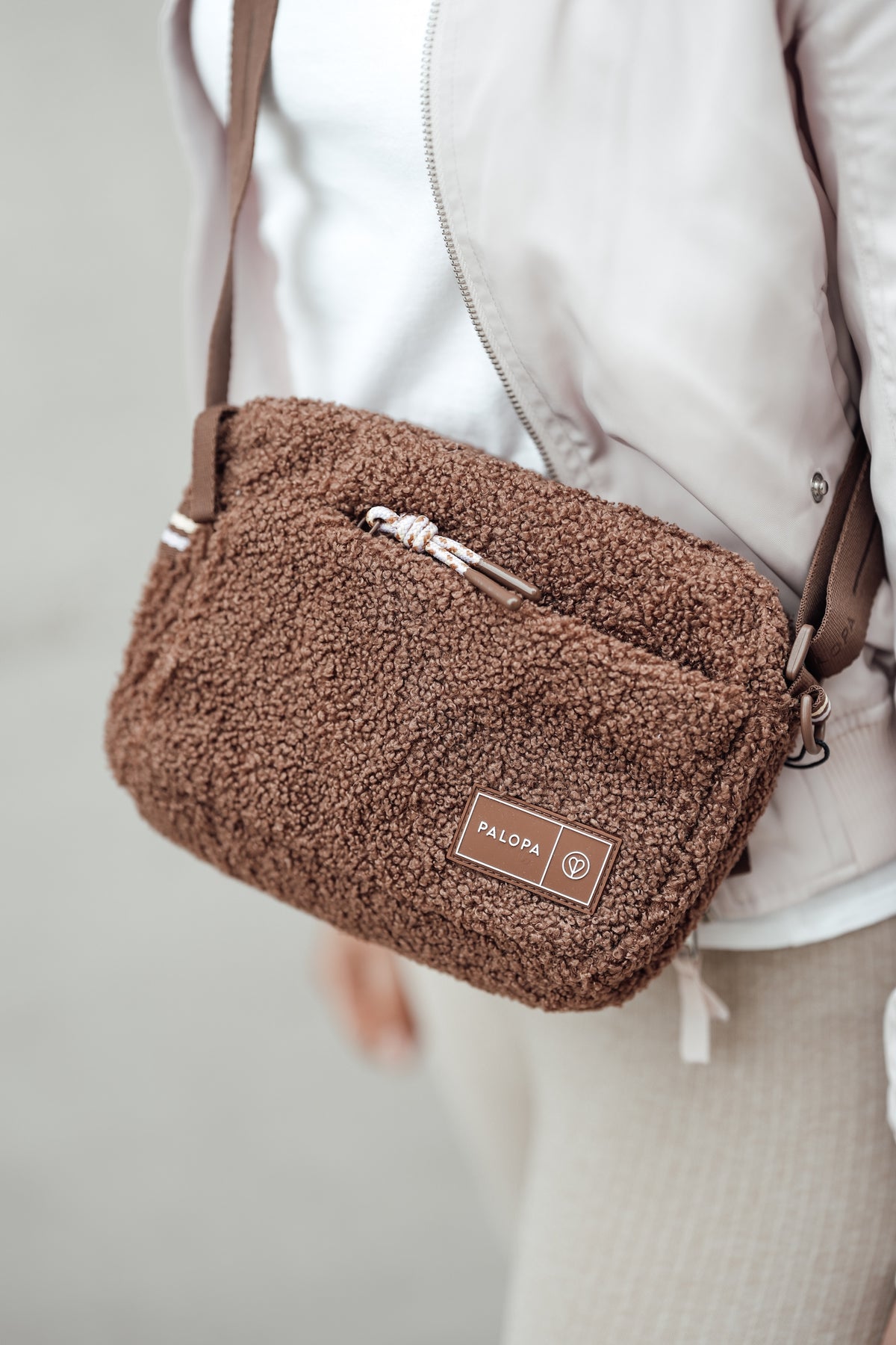PALOPA Square Bag Noka Teddy Fleece Leckerlibeutel Teddyfleece