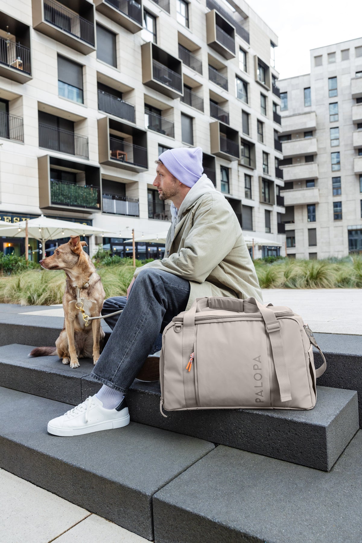 PALOPA Weekender Tokano Taupe Tragetasche für Hundezubehör 