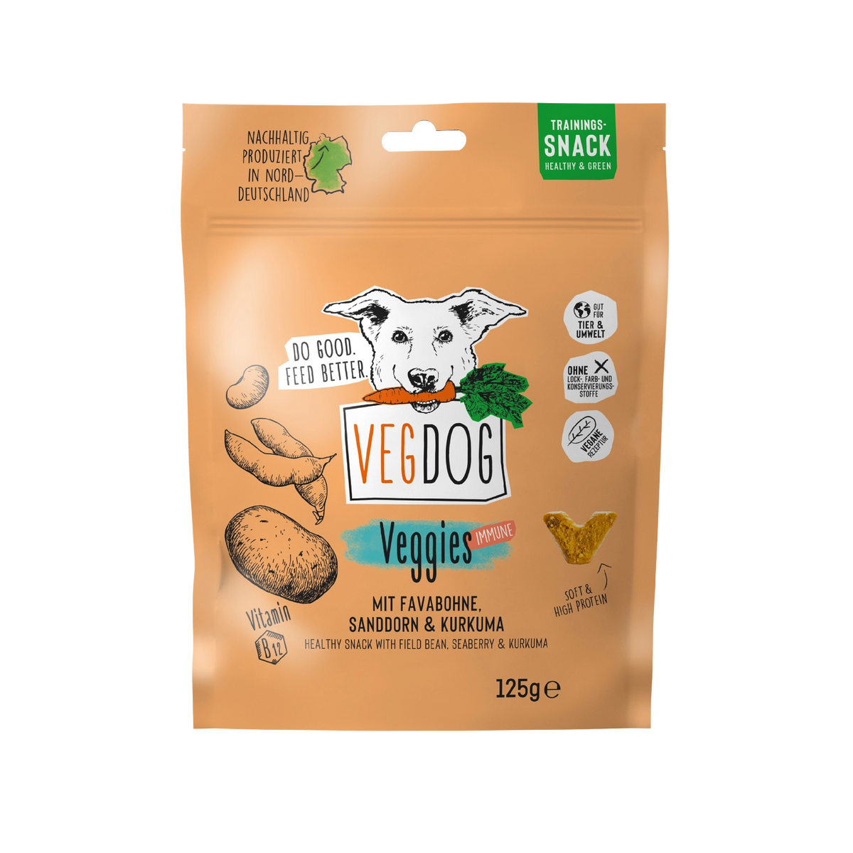 VEGDOG VEGGIES immune Vegane Hundeleckerlis 