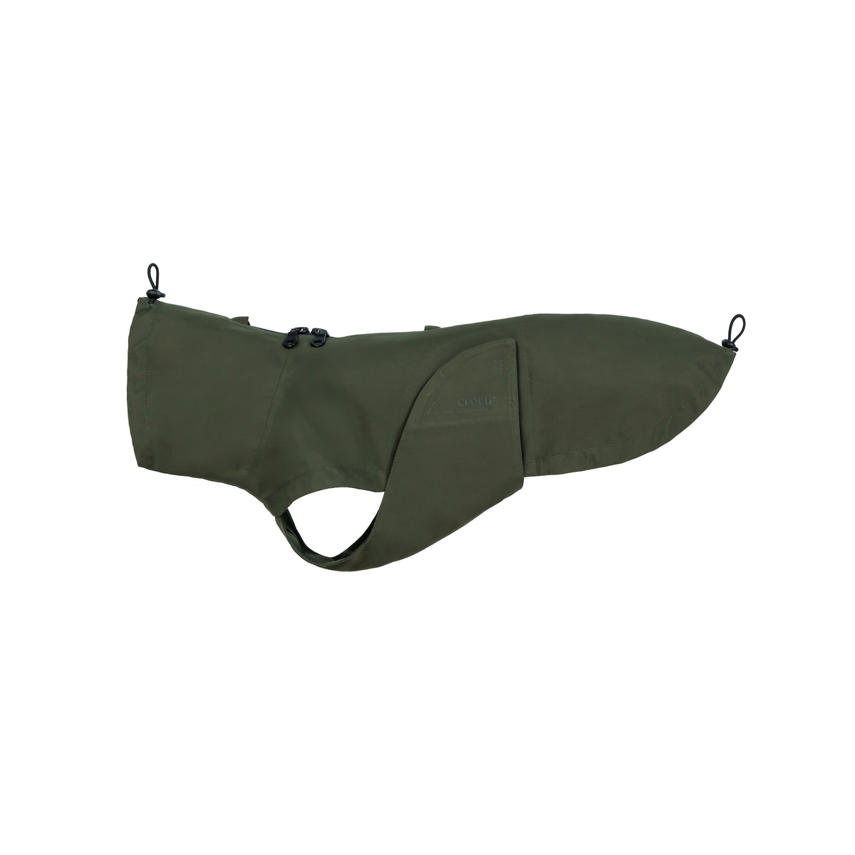 Cloud7 Hunderegenmantel DACKEL Dublin 2.0 Dark Olive Regenmantel für Dackel

